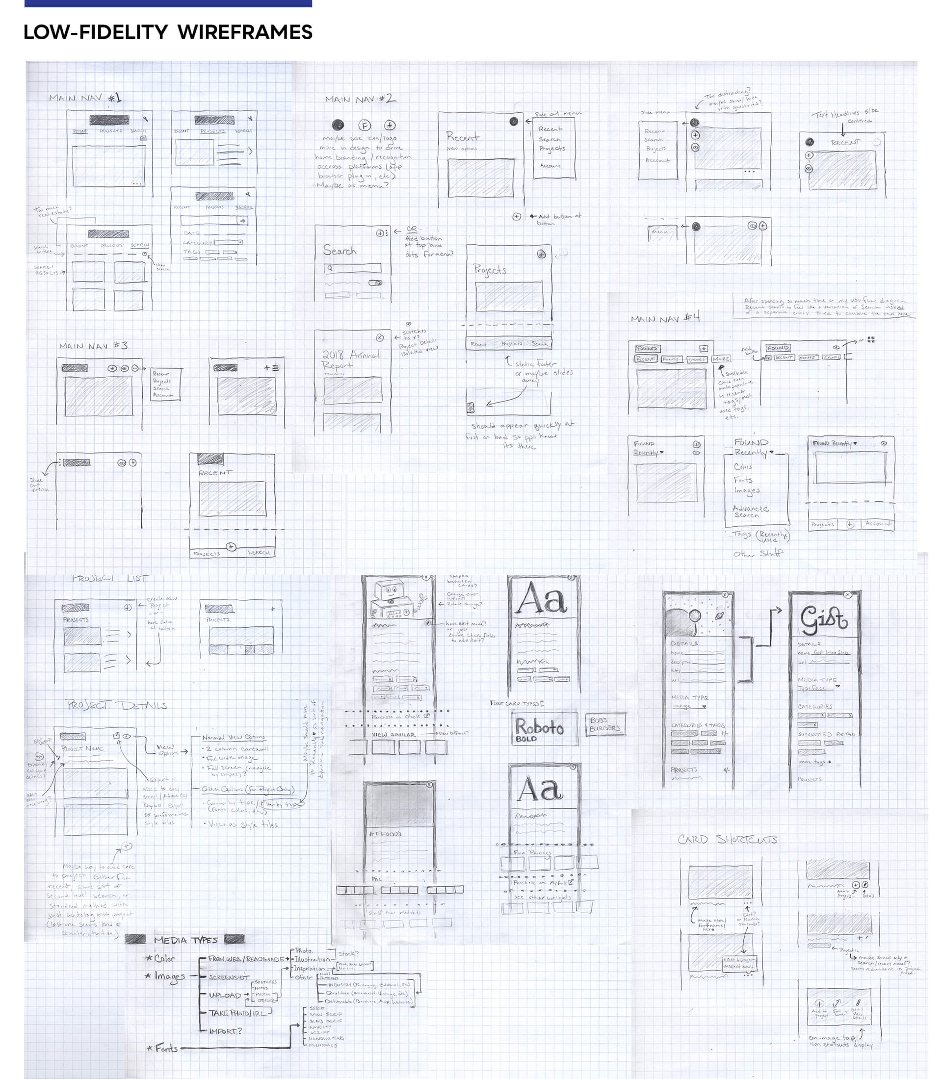 low fidelity wireframes